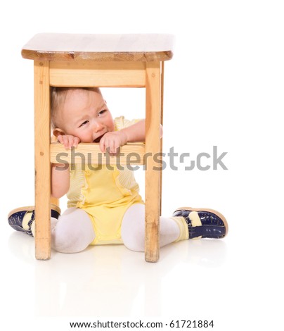 under chair