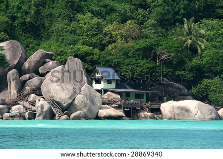 cabin on a tropical beach