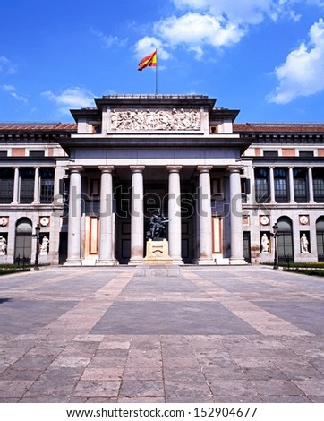 The Prado museum and art gallery (Museo del Prado), Madrid, Spain, Wesern Europe.