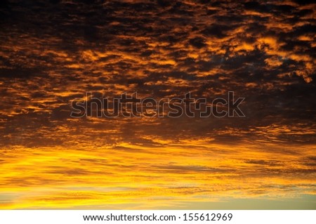 Clouds and sky at sunset, Mijas Costa, Costa del Sol, Andalucia, Spain, Western Europe.