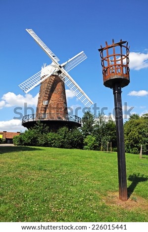 Brick built windmill in the Sneinton district, Nottingham, Nottinghamshire, England, UK, Western Europe.