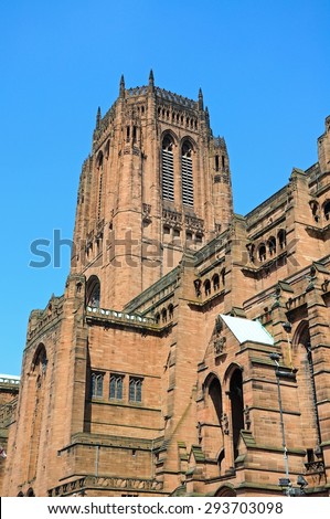 Liverpool Anglican Cathedral, Liverpool, Merseyside, England, UK, Western Europe.