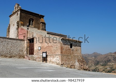 Tower hill church (Iglesia del Cerro de las Torres), Alora, Malaga Province, Andalucia, Spain, Western Europe.