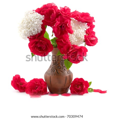 Beautiful bouquet isolated on a white background