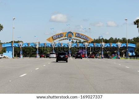 LAKE BUENA VISTA FL APRIL 18 Vehicles wait in line to enter the Magic Kingdom section of Walt Disney World on April 18 2013 Walt Disney World is the worlds most visited theme park LAKE BUENA VISTA FL APRIL 18 Vehicles wait in line to enter the Magic Kingdom section of Walt Disney World on April 18 2013 Walt Disney World is the worlds most visited theme park