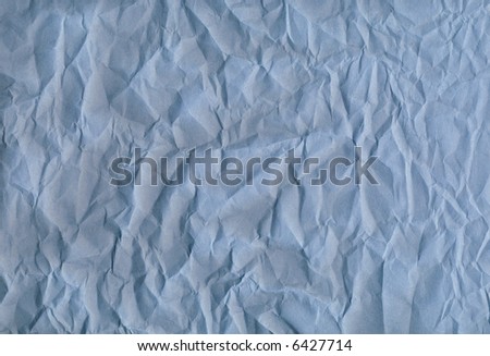 crumpled blue construction paper for backgrounds