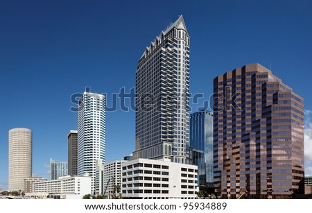 A view of the skyline of Tampa, Florida.
