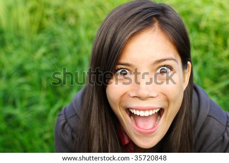 surprised woman expression