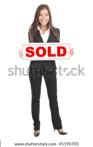 real estate agent sold. real estate agent sold. stock