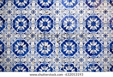 Portuguese painted tin-glazed ceramic tile work