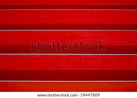 Red stairs abstract