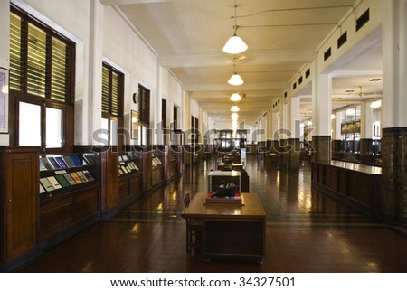 Colonial bank interior