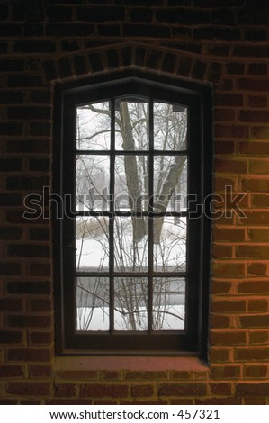 Window With Snow