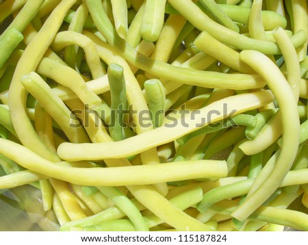 Common navy bean vegetable aka Phaseolus vulgaris