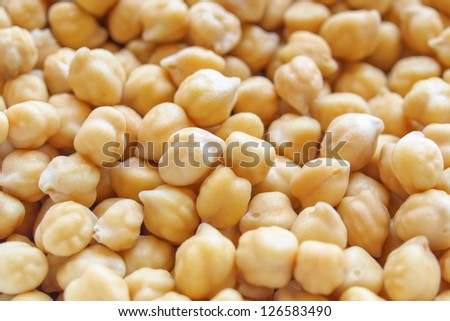 Food Detail of Chickpeas beans (traditional cuisine)