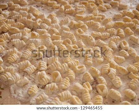 Gnocchi pasta traditional italian food made with potato