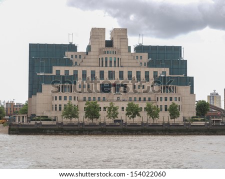 SIS MI6 headquarters of British Secret Intelligence Service at Vauxhall Cross London