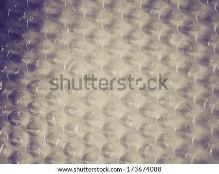 Bubble wrap sheet useful as a background