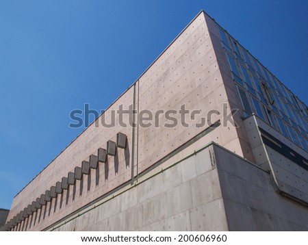 TURIN, ITALY - JUNE 20, 2014: The RAI palace in Via Verdi is the Italian state TV production centre and broadcasting house