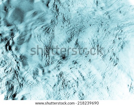 Abstract moon surface texture useful as a background - cool cyanotype