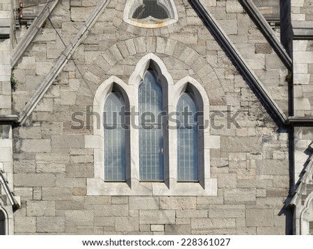 Christ Church in Dublin, gothic architecture style
