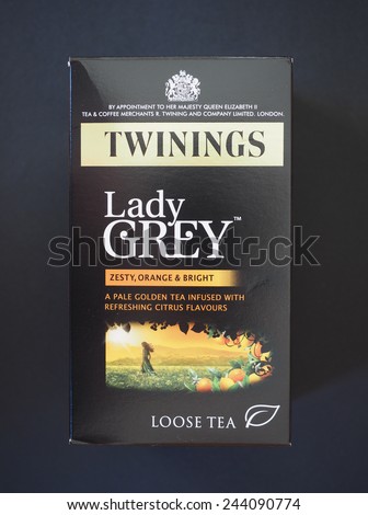 LONDON, UK - JANUARY 6, 2015: Twinings Lady Grey loose tea