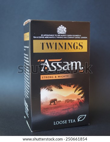 LONDON, UK - JANUARY 6, 2015: Twinings Assam loose tea