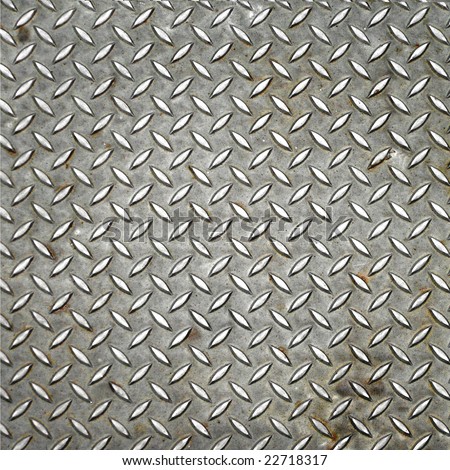 Diamond steel plate industrial iron metal background