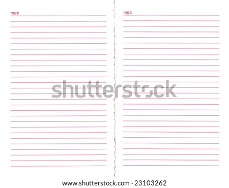 Notebook note pad page office stationery scrapbook