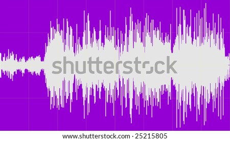 illustration of music sound waves