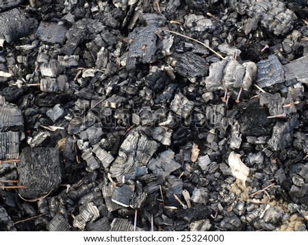 Black ashes or charcoal background