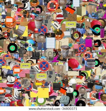 Collage of many object (all pictures in the collage are mine)