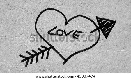 black and white photography love heart. stock photo : Love heart