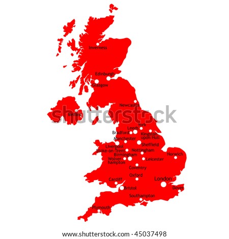 Map Of United Kingdom Cities. Map state, cities, united sep