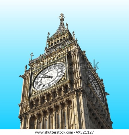 Big Ben, Houses of Parliament, Westminster Palace, London gothic architecture