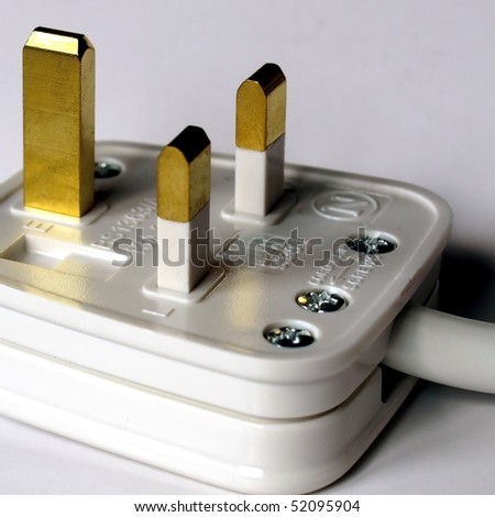 UK mains power plug for British sockets BS1363