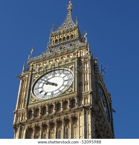 Big Ben, Houses of Parliament, Westminster Palace, London gothic architecture