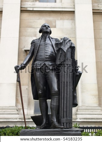 Statue of American president George Washington in London