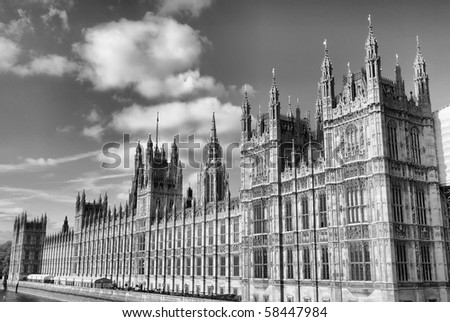 Houses of Parliament, Westminster Palace, London gothic architecture - hdr