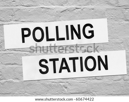 Polling station place for voters to cast ballots in elections