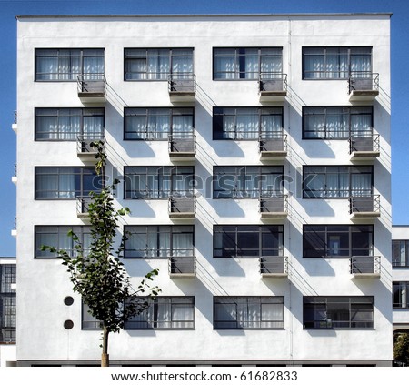 The Bauhaus building in Dessau near Berlin, Germany - high dynamic range HDR