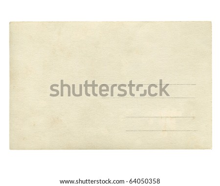 A Blank Postcard