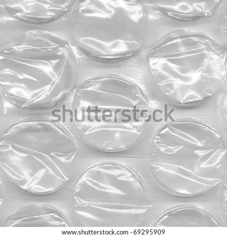 Air bubble wrap sheet useful as a background