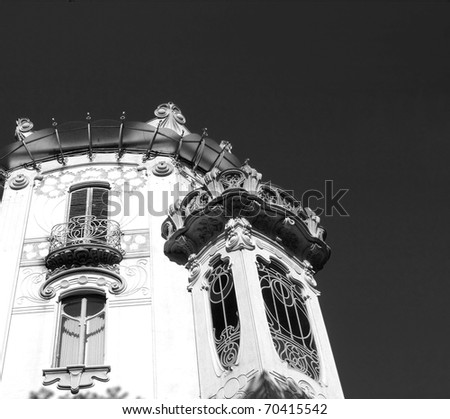 Casa Fleur Fenoglio in Turin, Italy - ancient liberty architecture - infrared high dynamic range