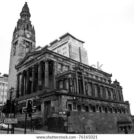 stock images free uk. stock photo : The Greek Thomson Glasgow City Free Church in Scotland, UK