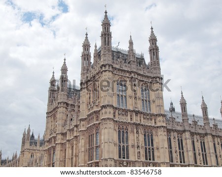 Houses of Parliament Westminster Palace London gothic architecture