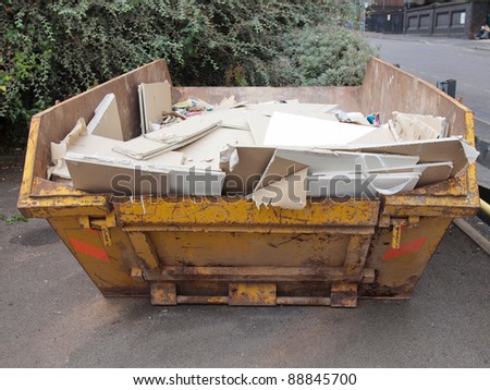 Dumper for construction and demolition material debris