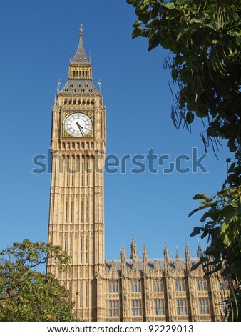 Big Ben Houses of Parliament Westminster Palace London gothic architecture