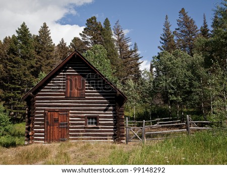 Old Ranger cabin in Glacier National Park in Montana