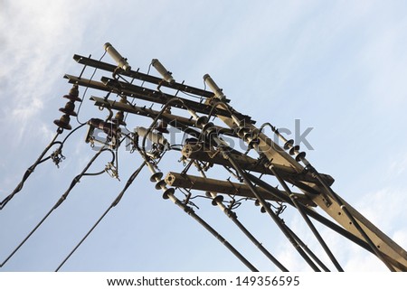 Electric Cable  Electric pole,  Electric post